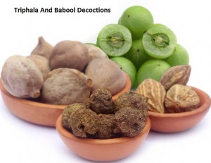 Triphala And Babool Decoctions